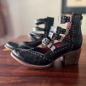 Freebird, Black Croc Felicity, size 9, new